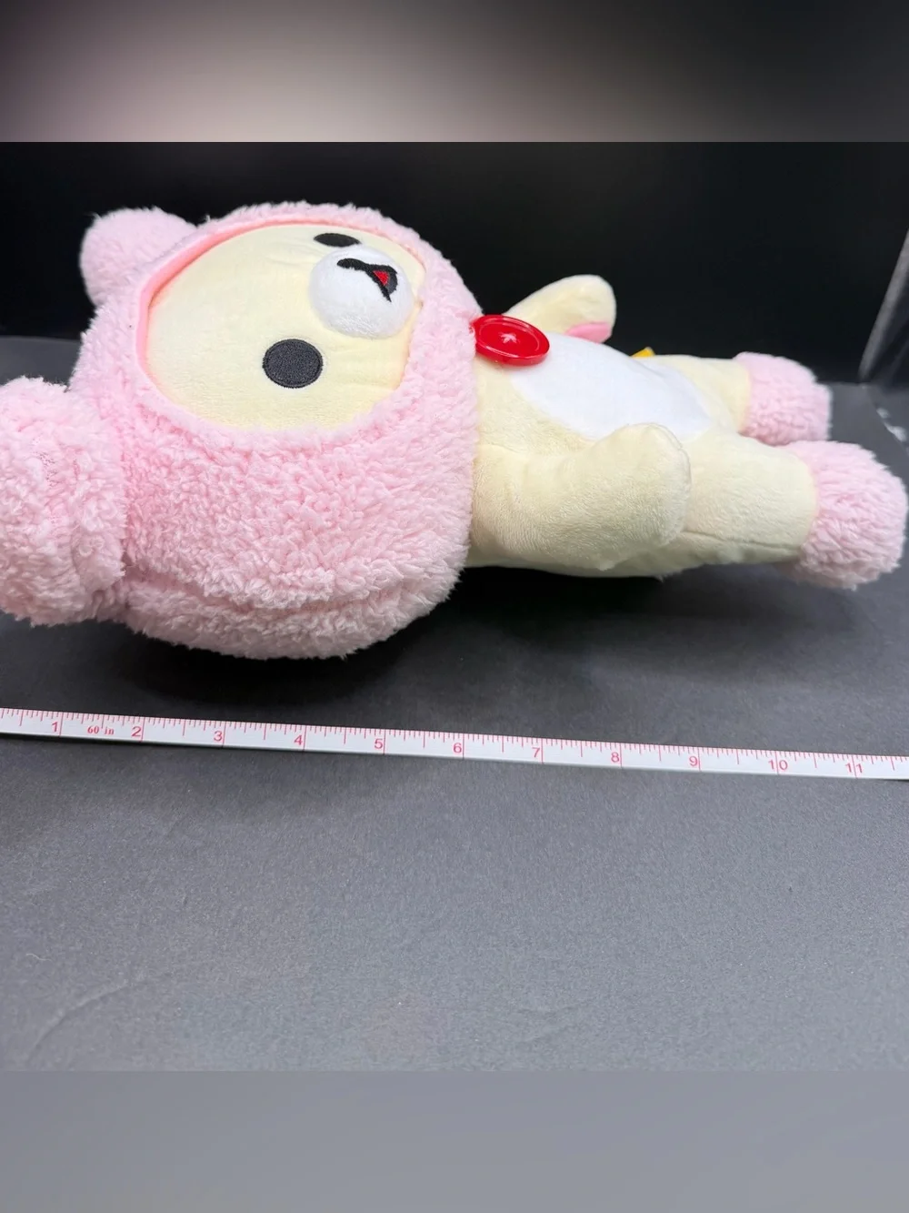 San-X, Korilakkuma Pink Hooded Plush Toy - Cute Bear Stuffed Animal
